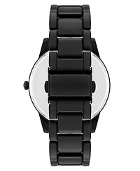 Steve Madden Men's Contemporary Black Alloy Metal Watch, 45mm