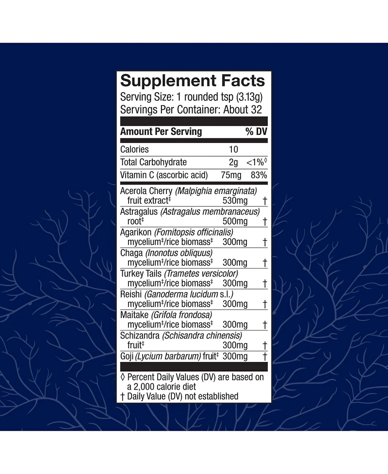 Host Defense MycoBotanicals Immune Powder - Immune System Powder - Immune & Gut Health Support Supplement