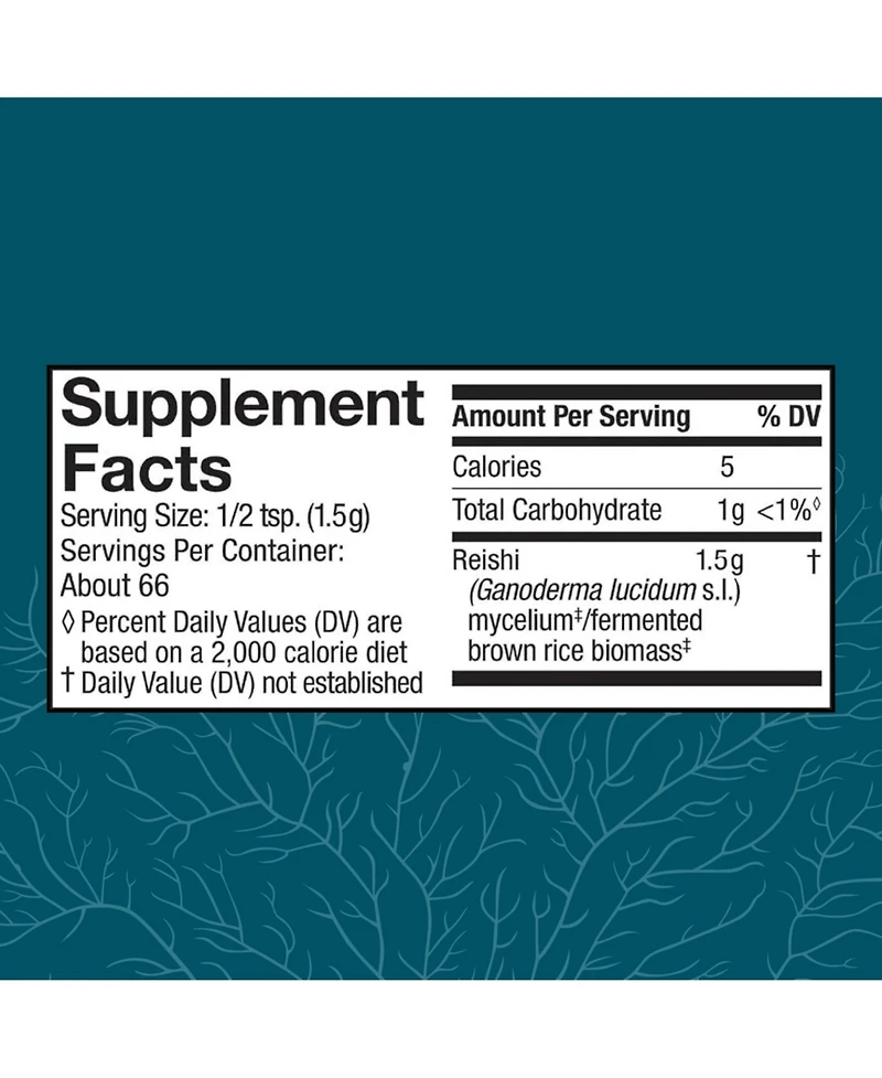 Host Defense Reishi Powder - Mushroom Mycelium Powder - Heart & Immune Health Support Supplement - Mushroom Supplement to Support Energy & Vitality