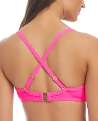 Bleu by Rod Beattie Women's Chain-Strap Underwire Bikini Top