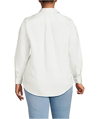 Lands' End Plus Size Cooling Button Front Shirt