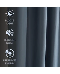 Soft Cotton Feel Twill Polyester Blackout Grommet Pair (2 panels