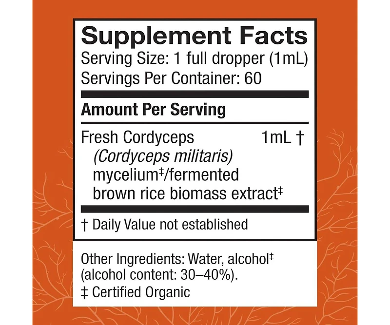 Host Defense Cordyceps Extract - Immune & Energy Support Supplement