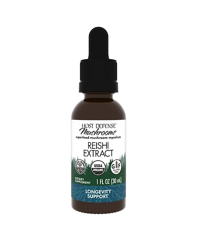 Host Defense Reishi Extract - Heart & Immune Health Support Supplement - Mushroom Supplement to Support Energy & Vitality