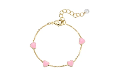Lily Nily Toddler Pink Heart Charms Bracelet