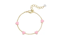 Lily Nily Toddler Pink Heart Charms Bracelet