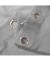 Melrose Semi Sheer Window Panel Set, 110" W x 84" L