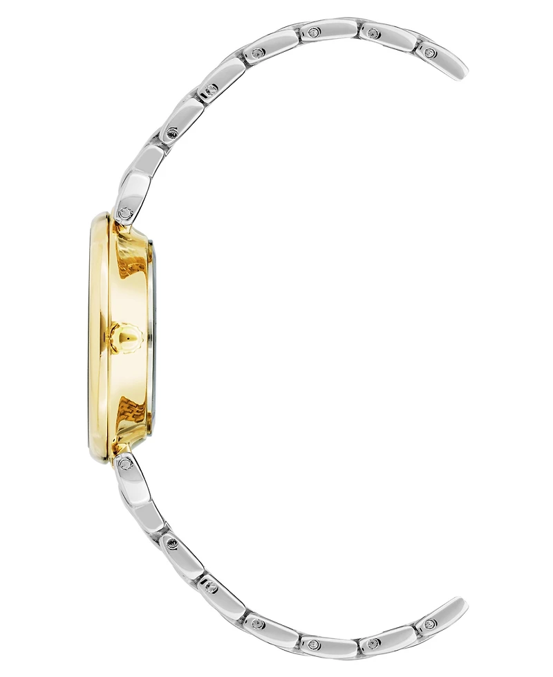 Anne Klein Women's Quartz Gray Roman Numeral Dial Two-Tone Alloy Watch, 30mm