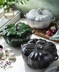 Staub Enameled Cast Iron 3.5 Qt. Basil Pumpkin Cocotte