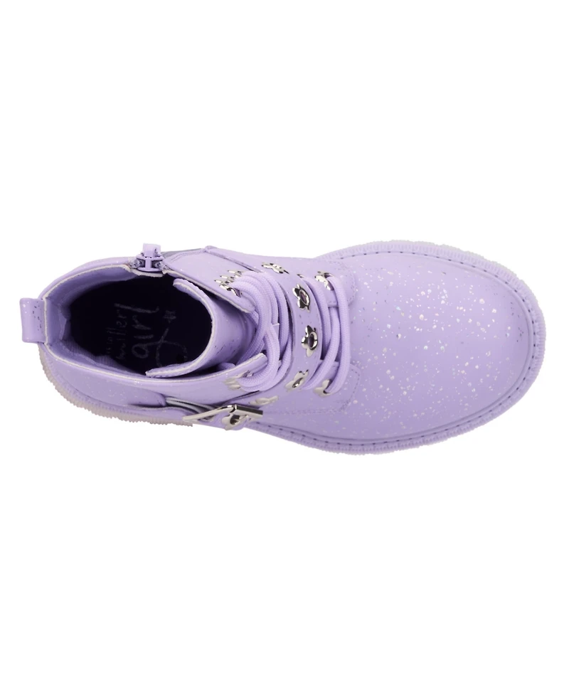 Olivia Miller Little Girls Star Bright Combat Boots