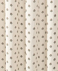 Peri Home Block Print Gauze Cotton Shower Curtain, 72" x 72"