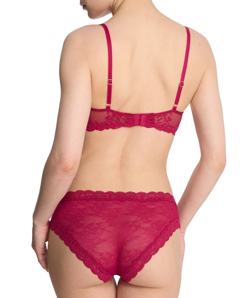 Natori Women's Feathers Lace Contour Underwire Plunge Bra 730023