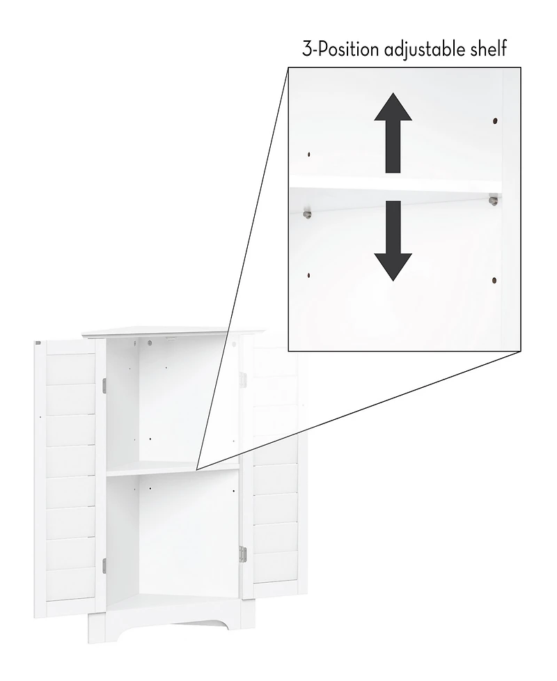 RiverRidge Home 25.25" Two-Door Corner Cabinet (closeout)