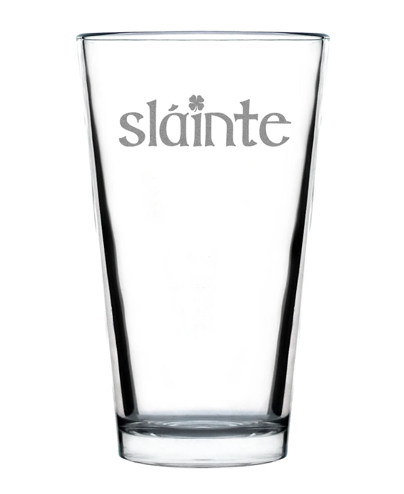 Bevvee Slainte Irish Cheers Pint Glass