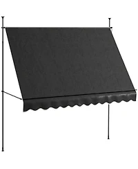 Outsunny 10' x 4' Retractable Awning, Non-Screw,