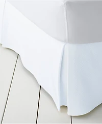 Lands' End Basketweave Cotton Matelasse Bedskirt