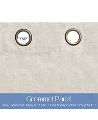 Linen Slub Blackout Grommet Pair (2 Panels