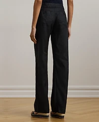 Lauren Ralph Wide-Leg 100% Linen Pants