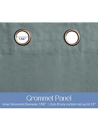 Linen Slub Blackout Grommet Pair (2 Panels