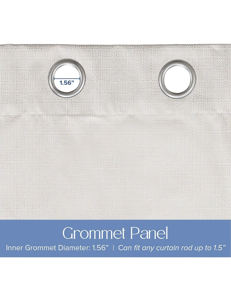 Textured Blackout Grommet Curtains Pair(2 panels