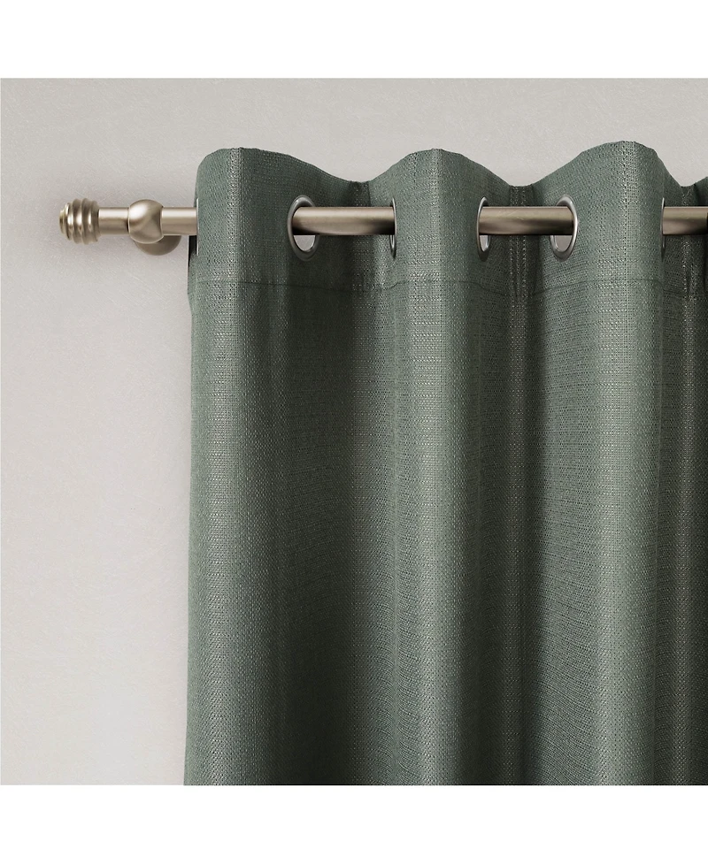 Textured Blackout Grommet Curtains Pair(2 panels
