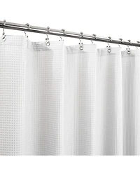 Awesome Home Cotton Blend Soft Waffle Weave Shower Curtain, 72"X96"