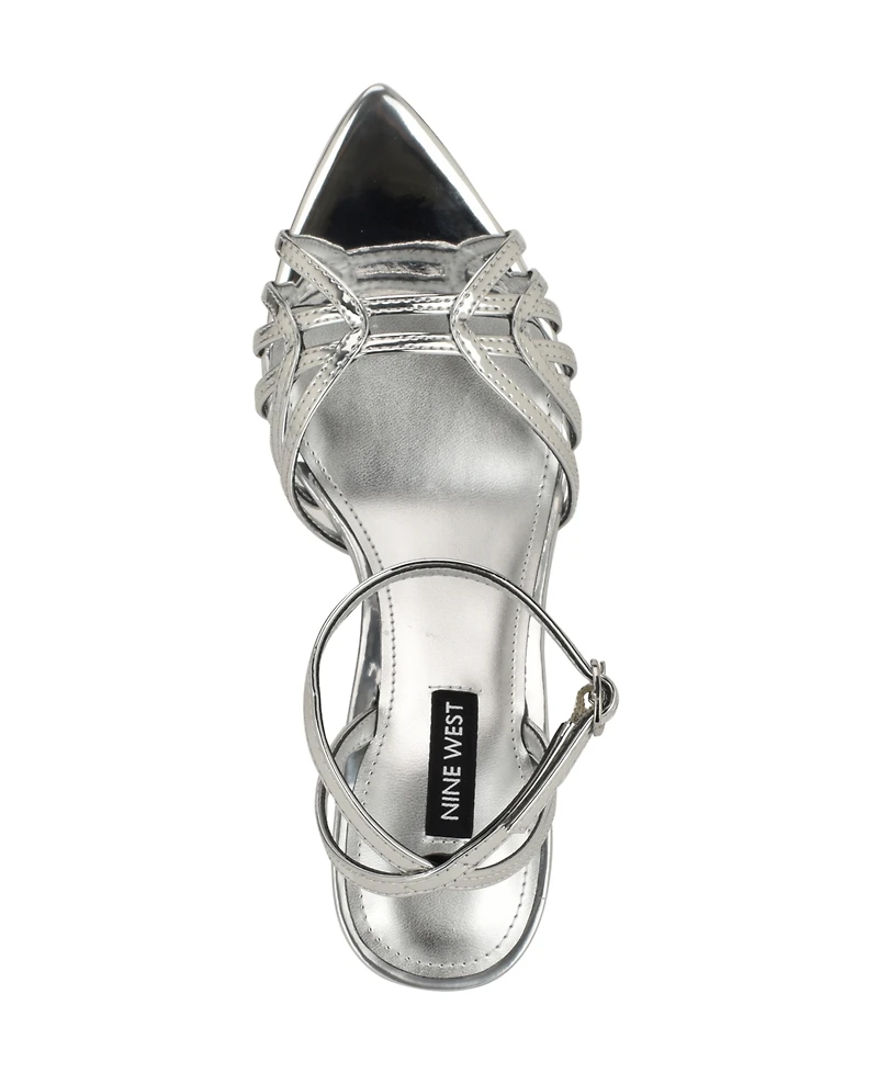 Nine West Women's Paxal Embellished Stiletto Heel Dress Sandals