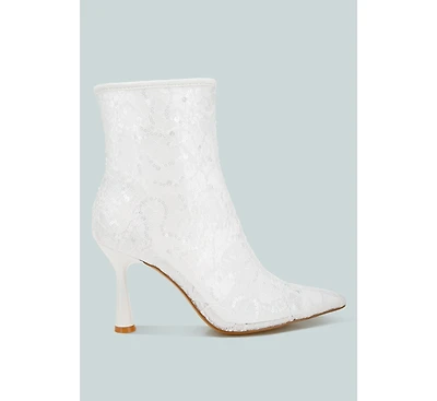 Samia Sequin Lace Boots