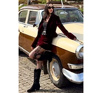 Lariat Studs Embellished Cowboy Boots Women