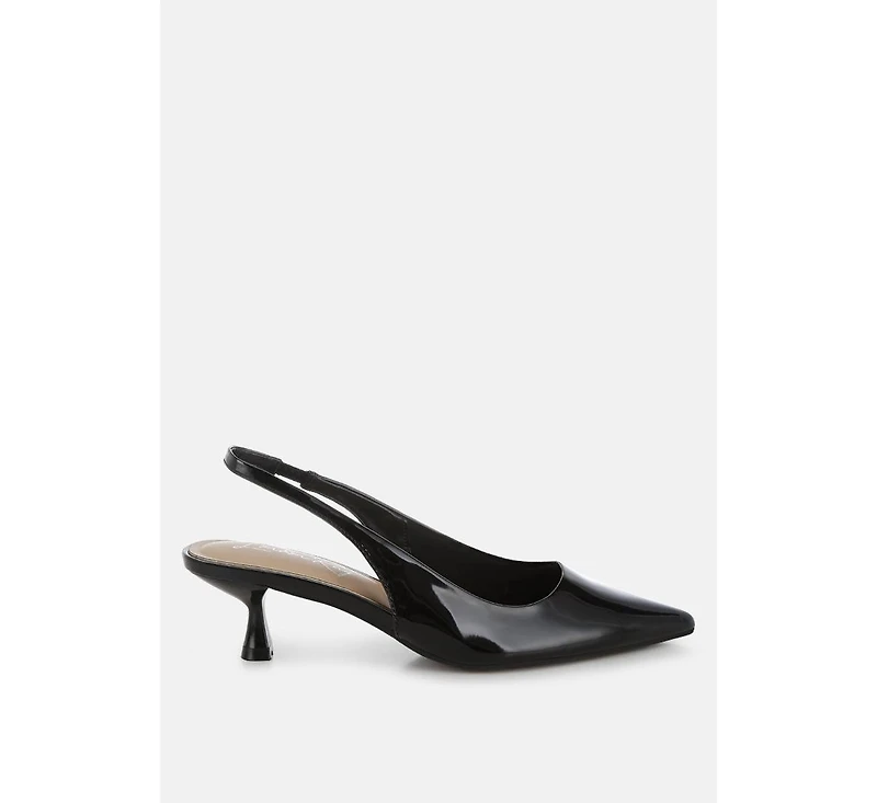 Pentas Kitten Heel Slingback Sandals