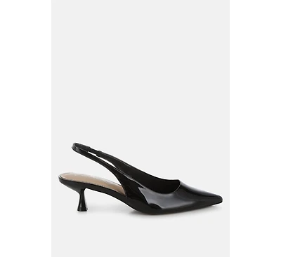 Pentas Kitten Heel Slingback Sandals