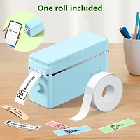 Polono P31S Label Maker Machine with Tape, Portable Thermal Printer, Bluetooth Printer for Organizing Storage Office Home, Sticker Make