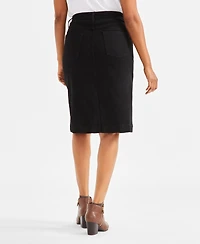 Style & Co Women's Denim Midi Skirt, Exclusively at Macy's