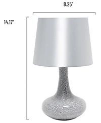 Creekwood Home 14.17" Patchwork Crystal Glass Table Lamp