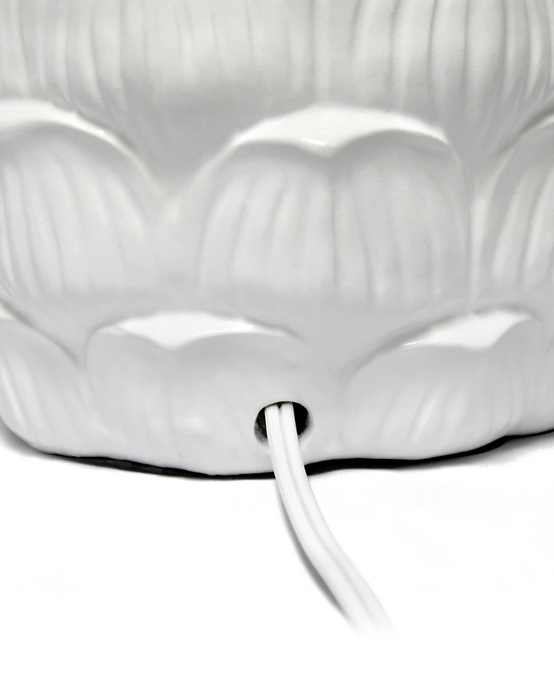 Lalia Home 28" Tall Coastal Seashell Traditional Table Lamp