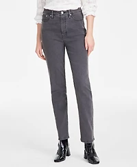 On 34th Women's High Rise Straight-Leg Jeans, Regular and Short, Created for Macy's