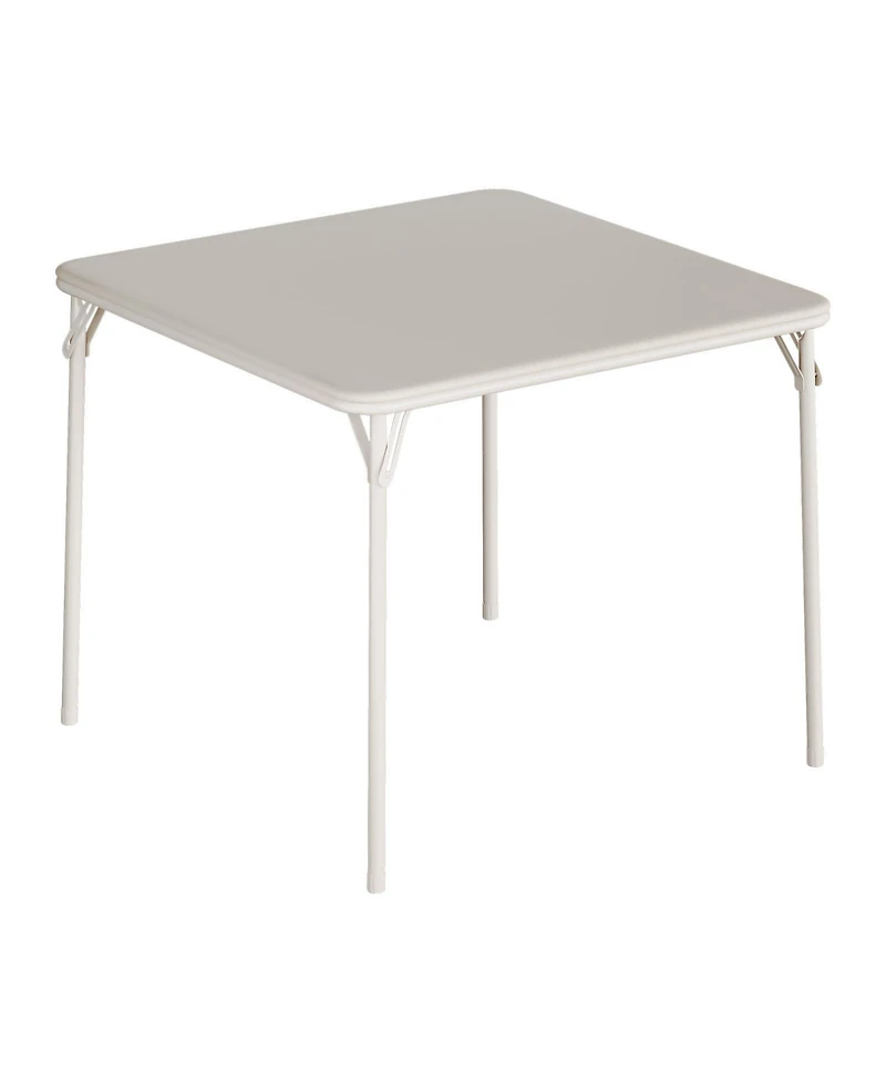 gaomon Folding Table, 33.6 Inch Folding Card Table, Portable Square Folding Table with Pu Soft Cushion,2 chairs
