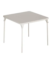 gaomon Folding Table, 33.6 Inch Folding Card Table, Portable Square Folding Table with Pu Soft Cushion,2 chairs