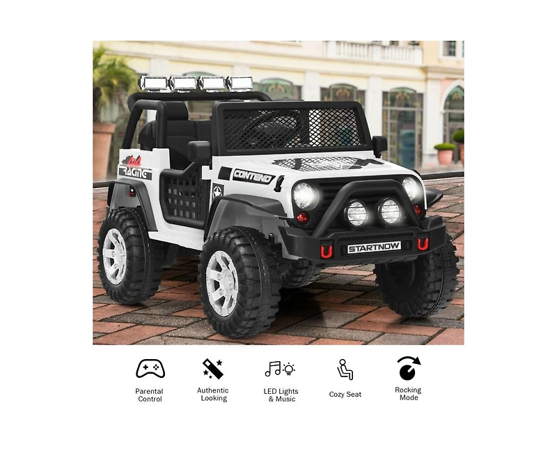 12V Kids Remote Control Ride-On Truck – Lights & Music