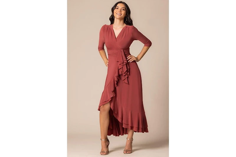 Kiyonna Women's Veronica Ruffle Evening Gown