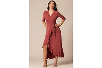 Kiyonna Women's Veronica Ruffle Evening Gown
