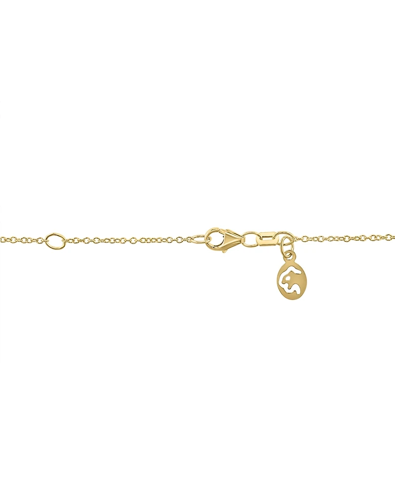 Effy Sapphire (1/6 ct. t.w.) & Diamond (1/8 ct. t.w.) Star Of David Pendant Necklace in 14k Gold, 18" + 1" extender