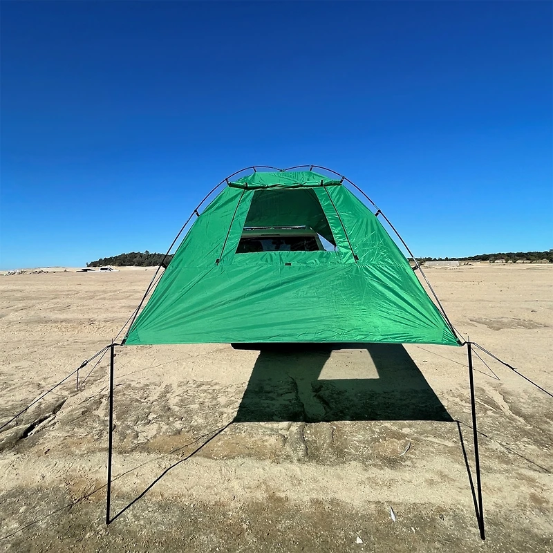 Kamp-Rite Outdoor Shade Camping Awning for Suv Sport Vehicle & Carry Bag, Green