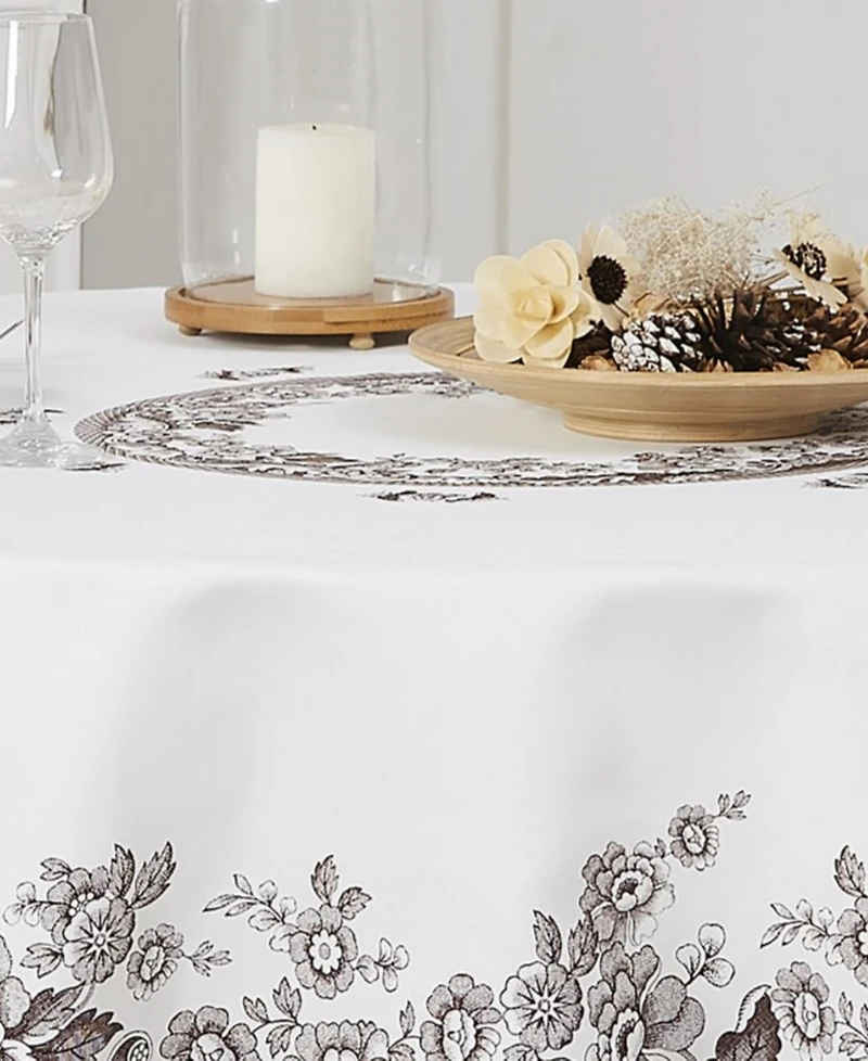 Spode Woodland Polyester Round Tablecloth, 70" x 70"
