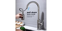 Slickblue Kitchen Faucet with Pull-Out Spray Head for Enhanced Functionality and Easy Cleaning