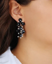 2028 Epoxy Multi Shape Stone Linear Earrings