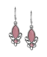 2028 Glass Crystal Accent Filigree Earrings
