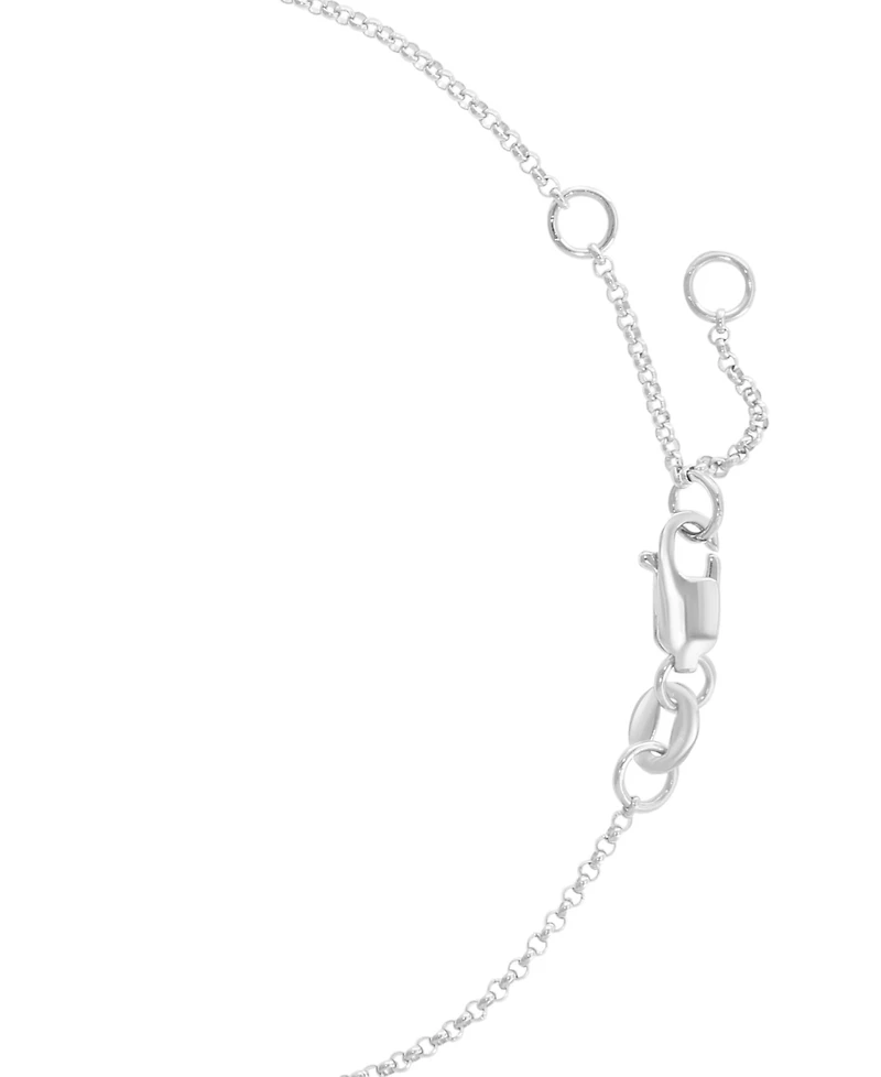 Effy Sapphire Halo Link Bracelet (5/8 ct. t.w.) in 14k White Gold