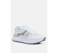 Tapers Glitter Detail Chunky Sneakers Women