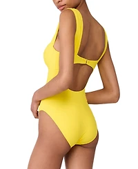 Kate Spade Women's Shirred Strap One-Piece Swimsuit